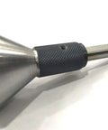 Handheld Center Finding Tool For Round Bar Up To 35 Mm Diameter That Lets You Quickly, Easily And Accurately Find Center For DIY Projects And Shop Floor Use With A Durable EN31 Alloy Steel Punch shown from the side