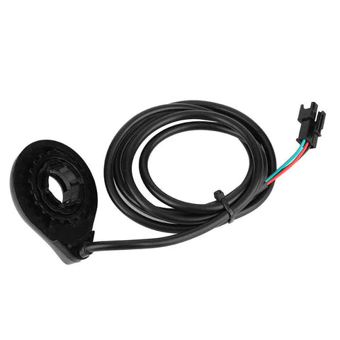 Pedal Assist Sensor for E Bike Conversion with Hall Effect Technology 12 Magnets, easy install, coiled cable visible