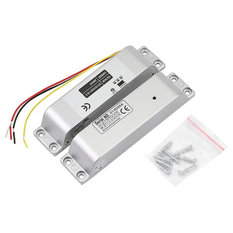 12V DC Fail Safe Drop Bolt Door Lock For Access Control Systems With Time Delay 0S 3S 6S Surface Mounted with visible wires