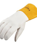 Cowhide Welding Gloves SafeGear For Tig Welding Wing Thumb EN388 3131 Certified Medium 2 Pack Durable Split Cowhide Leather