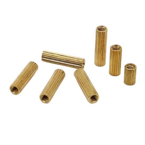 Heavy Duty Brass Female To Female Standoff Spacer Set Featuring Smooth M2 Threading For Solid Circuit Board Mounting and DIY Tech Builds that Snap On Tight Without A Hitch.