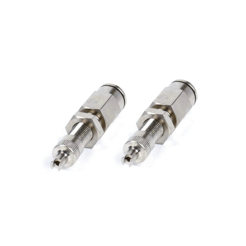 Inflation Valve For 1/4 Inch Air Line PTC Style Nickel Plated Two Pack DOT Approved Durable Off Road Air Tool