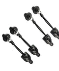 Two Pack Replacement Bungee End Cap Kit For Exterior Cordless Roller Shades And Outdoor Blinds Black with rings and tie downs