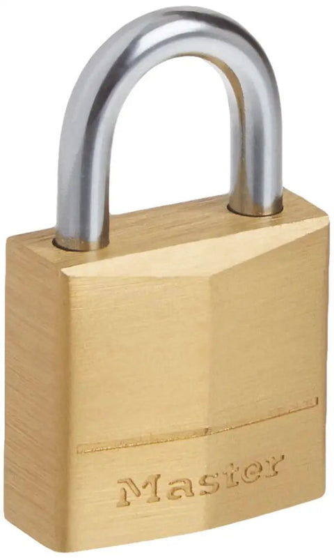 Solid Brass Padlock Three Quarter Inch Wide Keyed Alike Pack Of 4 For Indoor Use On Backpacks, Briefcases, Lockers And Cabinets, Durable Lock With Secure Brass Body Great For Home, Office, School And Travel Security Built To Last