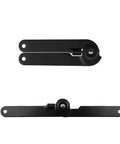 4 Pack 9 Inch 180 Degree Rotatable Folding Lid Support Hinges Black Heavy Duty Iron Construction For Cabinets Boxes Chests Durable Anti Rust Finish
