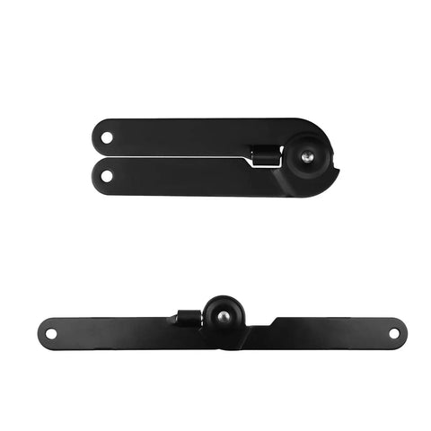 4 Pack 9 Inch 180 Degree Rotatable Folding Lid Support Hinges Black Heavy Duty Iron Construction For Cabinets Boxes Chests Durable Anti Rust Finish