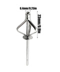 Close-up of all-weather blind rivet from Heavy Duty Pop Rivets Kit Aluminum Assortment For Auto Marine And Home Projects 304 stainless mandrel.