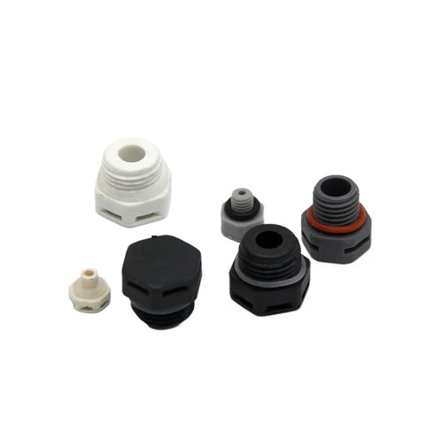 Tough As Nails Heavy Duty Waterproof Nylon Vent Plugs For Machinery And Pipeline Sealing Breathable IP68 Pressure Relief Valve Slick 10 Piece Pack Black M12x15 diverse nylon vent plugs set in various sizes and colors