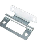 Cranked Flush Hinge Set Steel Zinc Plated Finish 50x23mm For 15 To 19mm Doors Ideal For Cupboard Mobile Home Utility Cabinets 2 Pack Durable Cabinet Hinges