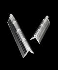 Ten Pcs Lengthened Clear Plexiglass Piano Hinge for Display Cabinets and Piano Lids with durable clear build