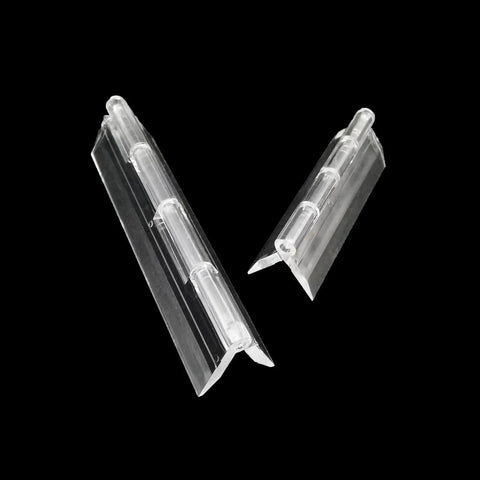 Ten Pcs Lengthened Clear Plexiglass Piano Hinge for Display Cabinets and Piano Lids with durable clear build