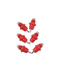Twenty Pack No Fuss Automatic Chicken Water Nipple Drinkers Featuring Leak Proof Stainless Steel Tips And Quick Screw Mount For Poultry Flock Ducks Birds Easy Setup, red water nipples.