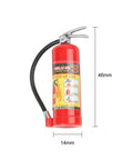 Beefy Solid Red Plastic Simulation Fire Extinguisher For 1/8 Scale Rc Rock Crawler Rig Trail Ready And Offroad Accessories, 46mm height, realistic design.