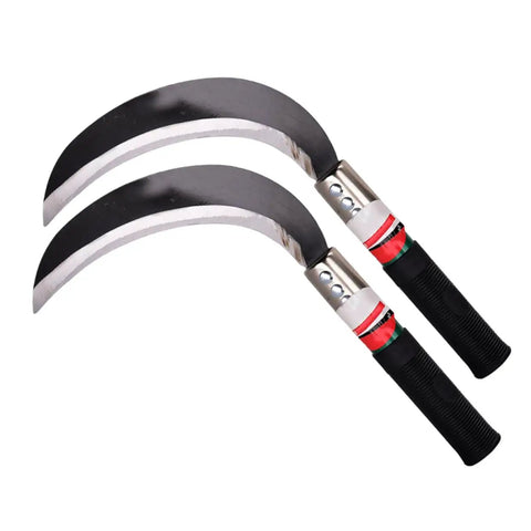 Manganese Steel Garden Weeder Tool Set For Easy Weeding And Grass Cutting Ergonomic Handle Lightweight Durable Sickle Design