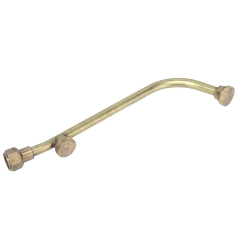 Dual Outlet Brass Garden Sprayer Nozzle With Atomizing Mist for Efficient Plant Watering and Crop Spraying G1/4 Connector