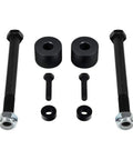 Heavy Duty Differential Drop Kit For 4X4 Toyota Tundra Tacoma Sequoia Featuring CNC Machined T6 Billet Aluminum Alignment Spacer Set, components view.