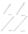 Set of aluminum slotted rails with screws for Pro Grade T Slot Miter Track Jig For Router Table Slotted Aluminum Rails.