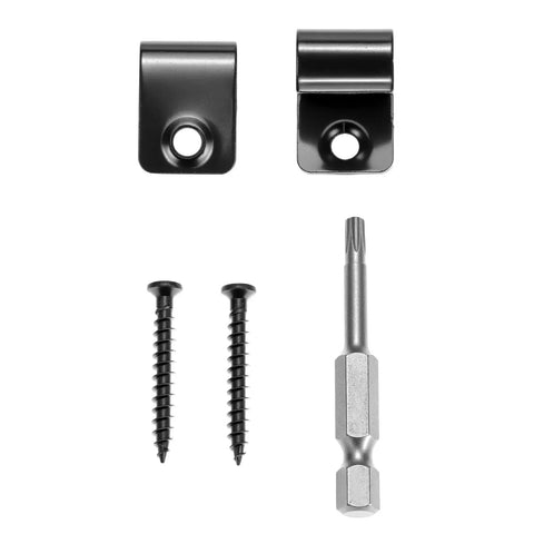 Pro Grade 304 Stainless Steel Deck Starter Clip System Featuring 50 Durable Hidden Fasteners Plus 52 All Weather Decking Screws hardware components