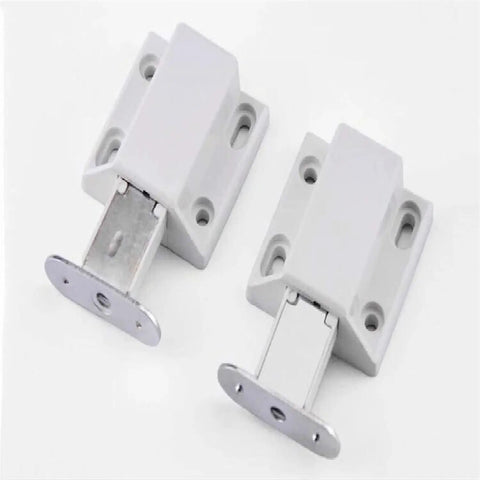 Push Open Cabinet Latch Set 4 Pack Magnetic Door Catch Drawer Closer Built Tough For Heavy Use Ready To Install Spring Loaded Plunger