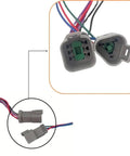 Connectors for Remote Throttle Control Box For Outboard Motors, Single Top Mount, Model 5006186, showing wire interface details.