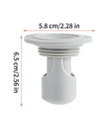 Odor Stopper for Shower - Anti-Odor Mini Bottle Trap Design in gray, measuring 5.8 cm by 6.5 cm, designed for bathroom use.