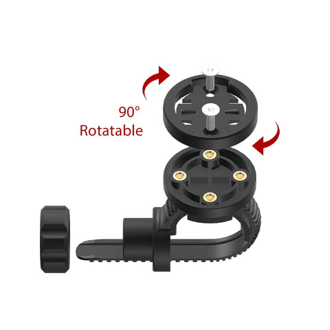 Adjustable Out Front Bike Mount for Garmin Edge iGPSPORT XOSS CooSpo Magene CYCPLUS GPS with rotatable clamp for 2 cm to 4.5 cm handlebars