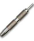Centering punch, silver metal with knurled grip, General Tools 806 Jiffy center punch