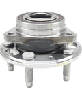 Front And Rear Wheel Hub Bearing Assembly Replacement For GM Cars Like Malibu Impala Equinox Terrain Lacrosse XTS CTS Regal Buick And Cadillac With ABS 5 Lug 2 Piece Set front view