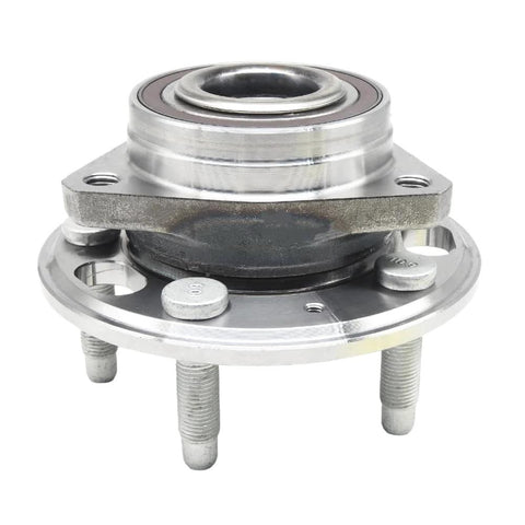 Front And Rear Wheel Hub Bearing Assembly Replacement For GM Cars Like Malibu Impala Equinox Terrain Lacrosse XTS CTS Regal Buick And Cadillac With ABS 5 Lug 2 Piece Set front view