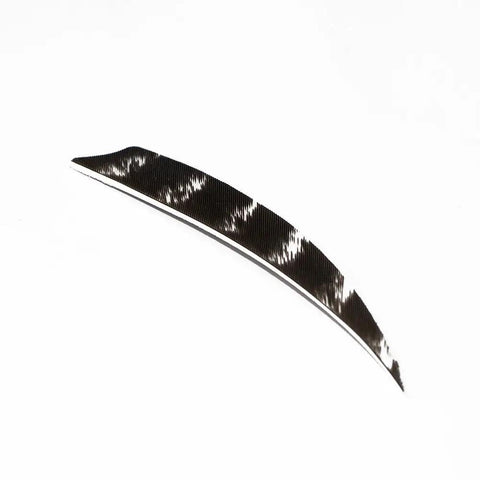 50 Pack Pro Grade Turkey Feather Fletching Right Wing Vanes For Arrows 4 Inch And 5 Inch Die Cut Bases Nine Color Stripe Close-Up