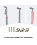 Pro Grade Heavy Duty Plasma Cutter Torch Consumables Kit 20 Pcs Electrodes And Nozzles Copper Tips For Compatible AG60 SG55 AG60