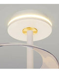 Modern Luxury Chandelier Ceiling Fan Combo With Remote Control For Living Room Nordic Style Lighting Fixture close-up of ceiling mount with LED light