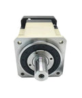 Solid Aluminum Planetary Gear Box Pumping Out Badass Torque For Twenty Two Mm Input Servo Motor Reducer featuring a front view showcasing the output shaft and gear.