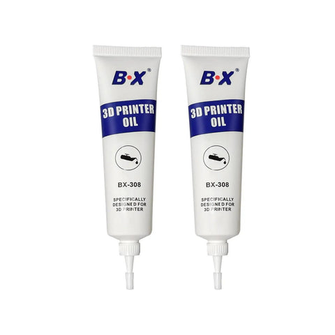 Two tubes of Premium 30ml 3D Printer Lubricating Oil For Bearings And Linear Rails On X Y Axis Smooth Motion Reduced Wear Easy Application.