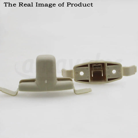 Beige Interior Sun Visor Hook Clip Bracket for BMW E46 323i 323Ci 325i 325Ci 325xi M3, Replacement 2 Pack OEM 51168243575