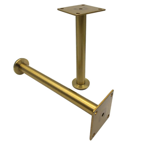 Adjustable 23.6 Inch Stainless Steel Furniture Legs Set Of 4 With Gold Finish Durable Replacement Legs for Sofa Table Cabinet Coffee Table and TV Stand