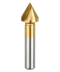 Slick And Sharp 60 Degree Countersink Drill Bit 16.5mm Premium Cobalt Steel Single Flute Cutter with a sharp tip.