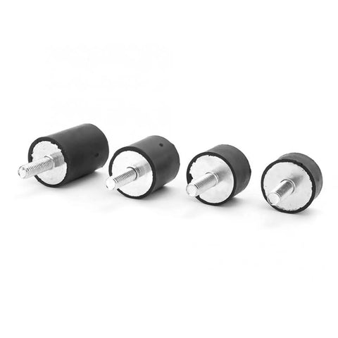 Heavy Duty Rubber Vibration Isolator Mounts For Water Pumps And Welding Gear Dead Quiet Shock Proof Pads Threaded M8x23 set of four rubber mounting pads
