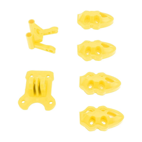 RC Drone Motor And Antenna Base Kit For FPV Quadcopter With Camera Mounts And Antenna Bases 5In To 10In Quad Frames 3D Printed In Yellow
