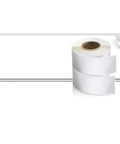 Hassle Free Direct Thermal Mailing Address Labels In Bright White, Sized 1-1/8 X 3-1/2 Inches, twin roll pack with strong adhesive backing.