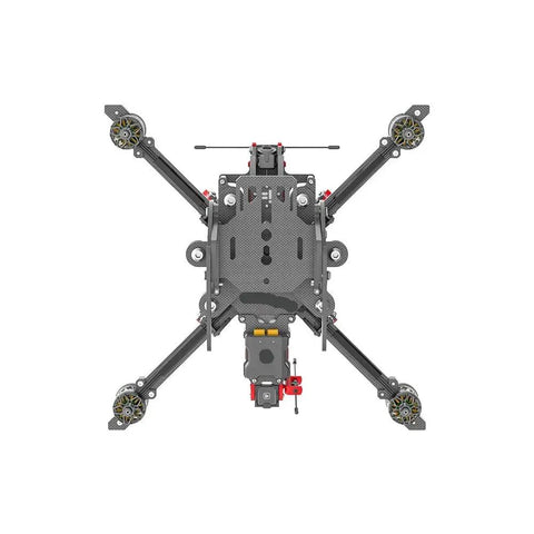 Overhead view of Tough As Nails FPV Drone Kit With O4 Pro Air Unit And 1250KV Motors For X8 V3 XING2 3110 UAV frame and motors