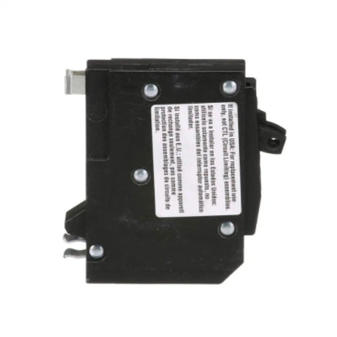 Side view of Tandem Mini Circuit Breaker For QO Panels Two In One 2 Poles 20 Amp 120 240V Plug In Mount Dual Breaker
