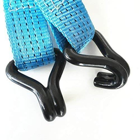 Close-up of nylon-coated hooks of Wheel Lifter For Hi Lift Jack Off Road Recovery Accessory Heavy Duty 4WD Lifting Tool
