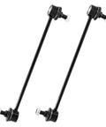 2 Pack Front Stabilizer Sway Bar Links For A Smooth Ride On Multiple Vehicles Including Dodge Caliber Avenger Chrysler 200 Sebring Lancer Outlander Mazda MPV Protege Protege5 Daewoo Leganza Nubira Replace K80258, black steel