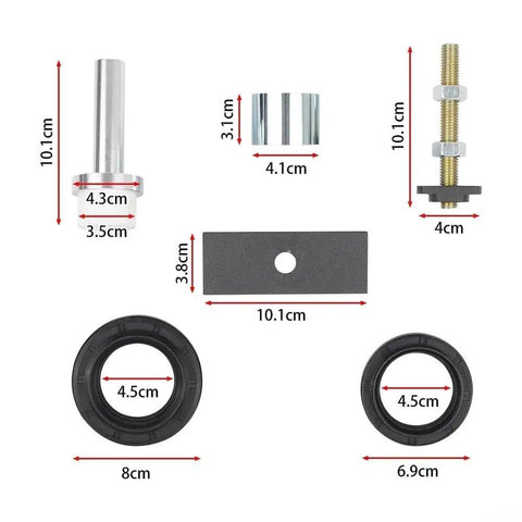 Straight Shooter 8 Inch Clamshell Axle Bearing Puller Tool Kit for Toyota 4runner Tacoma FJ Cruiser Rear Diff Housing Handle Cv Axles Easy Installation Save Time and Money Today with No Damage To Parts. 8 inch steel puller parts set with seals and bolts