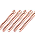 Cool WP17 TIG Torch Consumable Collet Kit with High Conductivity Pure Copper Electrode Holder for 0mm 1.6mm 2.0mm 2.4mm Welding Jobs - five copper collets