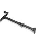 Beefy Heavy Duty 12 Inch Press Screw With Acme Thread And Crank Handle Steel Construction In Black Baked Enamel Removable Swivel Base