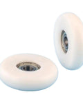 Heavy Duty Plastic Coated Ball Bearing Pulley Rollers Featuring Pom Spherical Cam Design And Slick Operation Smooth Glides Over Tracks For Windows Doors And Utility Carts 97Kg Capacity 10 Pack Bundle Built Tough