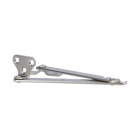 Side view of Stainless Steel Folding Cabinet Hinge With Lift Up Support 2 Pack Heavy Duty Lid Stay Hinges For Cabinets Wardrobes