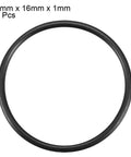 Nitrile Rubber O Rings 18x16x1 Mm Buna N Sealing Gasket Pack Of 20, 70A Hardness, Go-To Temperature Range -20 C To 100 C, shown individually